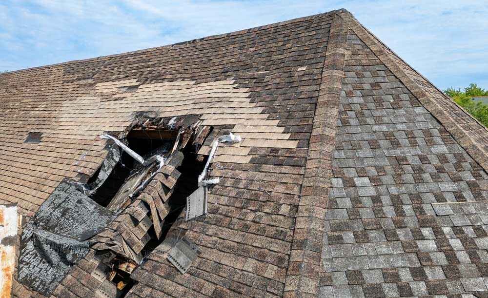 Storm-damaged roof Jefferson, GA